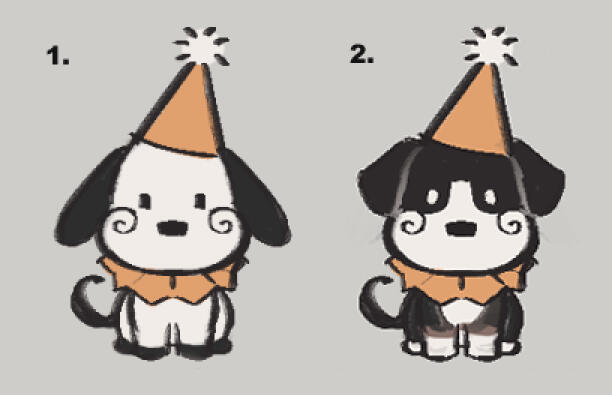 &quot;Goodbye Puppy&quot; mascot design variations